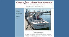 Desktop Screenshot of captainjacklobstertours.com