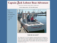 Tablet Screenshot of captainjacklobstertours.com
